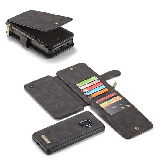 Multi lompakkokotelo 14-kortti Samsung Galaxy S9 (SM-G960F)  - Musta /