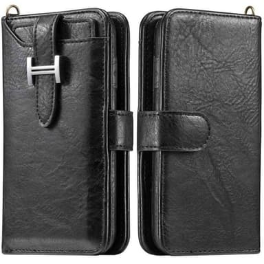Lompakkokotelo 3i1 11-kortti Samsung Galaxy S9 Plus (SM-G965F)  - must