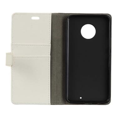 Lompakkokotelo 2-kortti Motorola Moto G6 Plus (XT1926)  - valkoinen