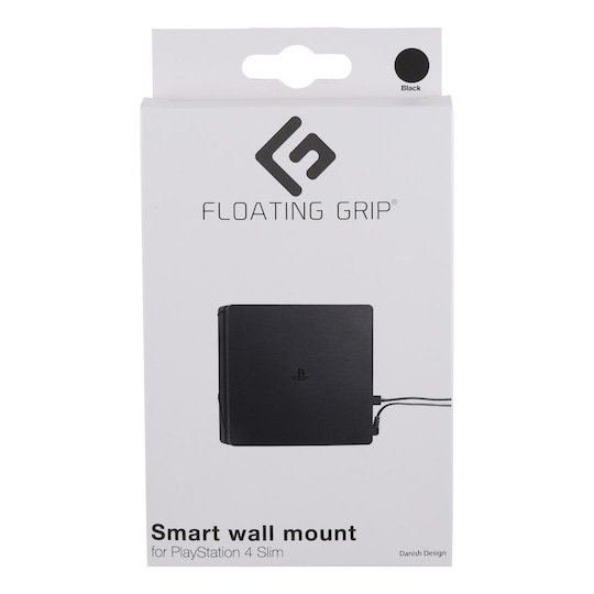 Floating Grip PS4 Slim seinäkiinnike (musta)