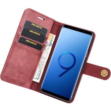 Lompakkokotelo DG-Ming 2i1 Samsung Galaxy S9 Plus (SM-G965F)  - punain