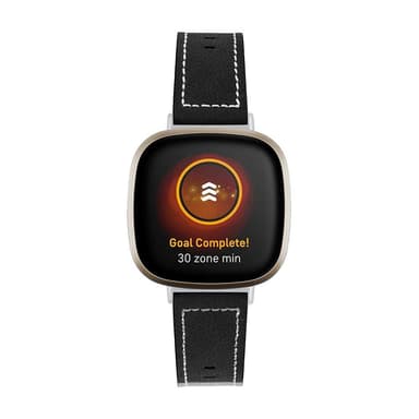 Fitbit Versa 3 rannekoru nahka musta