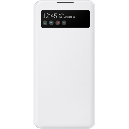 Samsung S View lompakkokotelo Galaxy A42 (valkoinen)