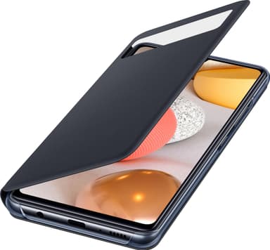 Samsung S View lompakkokotelo Galaxy A42 (musta)