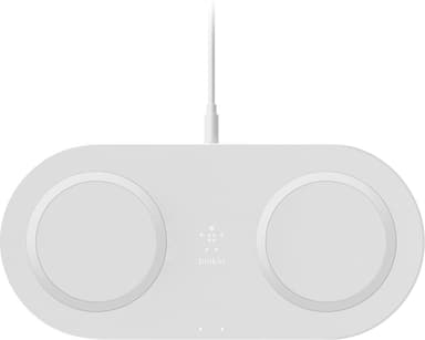 Belkin Boost Charge Qi langaton kaksipaikkainen laturi 10W (valkoinen)