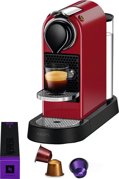 NESPRESSO® CitiZ kapselikeitin, Krups XN741510WP (punainen)