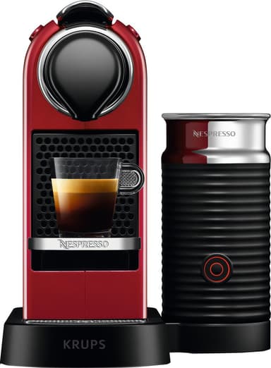 NESPRESSO® CitiZ&Milk kapselikeitin, Krups XN761510WP (punainen)