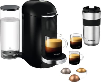 NESPRESSO® VertuoPlus Deluxe by Krups kapselikeitin XN900810WP (musta)