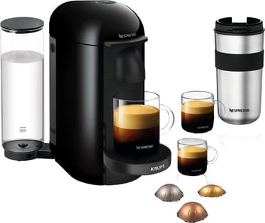 NESPRESSO® VertuoPlus by Krups kapselikeitin XN903810WP (Ink Black)