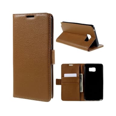 Lompakkokotelo 2-kortti Samsung Galaxy Note 5 (SM-920C)  - ruskea
