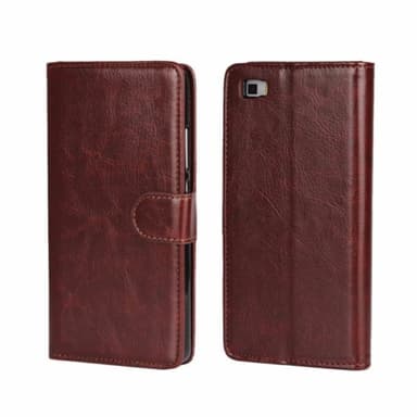MOVE lompakkokotelo 2i1 Huawei P8 Lite 2015 (ALE-L21)  - Tummanruskea