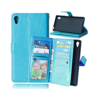 Lompakkotelo Flexi 9-kortti Sony Xperia Z5 Premium (E6853)  - Vaaleans