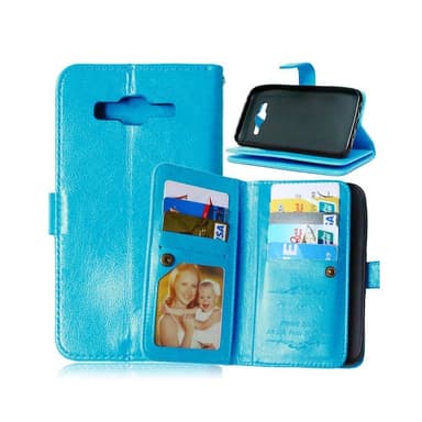 Lompakkotelo Flexi 9-kortti Samsung Galaxy J5 2015 (SM-J500F)  - Vaale
