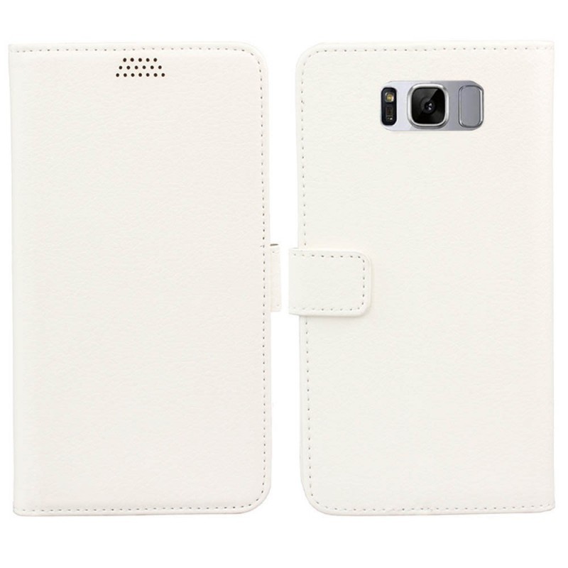 Lompakkokotelo 2-kortti Samsung Galaxy S8 (SM-G950F)  - valkoinen