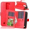 Lompakkotelo Flexi 9-kortti LG K8 2016 (K350N)  - punainen