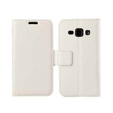 Lompakkokotelo 2-kortti Samsung Galaxy J5 2015 (SM-J500F)  - valkoinen