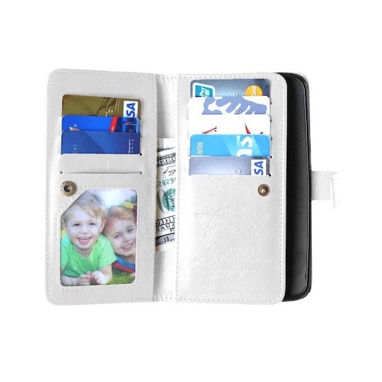 Lompakkotelo Flexi 9-kortti Motorola Moto X Style (XT1570)  - valkoine