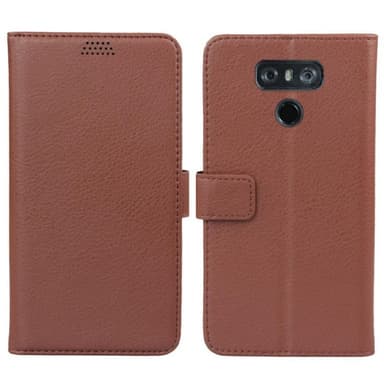 Lompakkokotelo 2-kortti LG G6 (H870)  - ruskea
