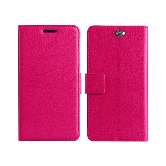 Lompakkokotelo 2-kortti HTC ONE A9  - pinkki
