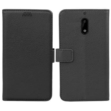 Lompakkokotelo 2-kortti Nokia 6 (TA-1021)  - musta