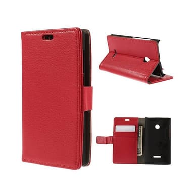 Lompakkokotelo 2-kortti Microsoft Lumia 532 (RM-1034)  - punainen