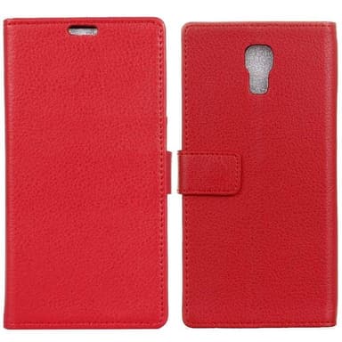 Lompakkokotelo 2-kortti LG X Screen (K500N)  - punainen