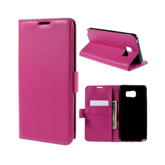 Lompakkokotelo 2-kortti Samsung Galaxy Note 5 (SM-920C)  - pinkki