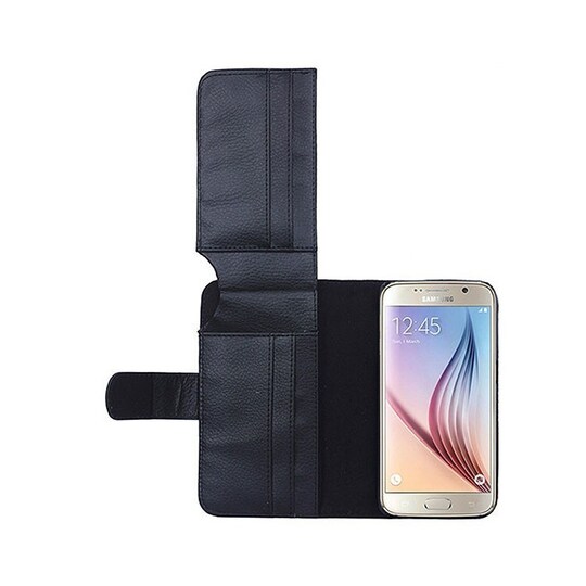 Lompakkokotelo 7-kortti Samsung Galaxy S6 (SM-G920F)  - musta