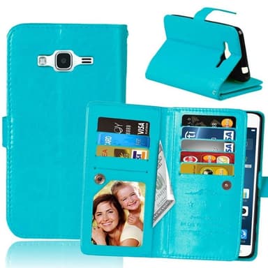 Lompakkotelo Flexi 9-kortti Samsung Galaxy J3 / J3 2016 (SM-J300 / J32
