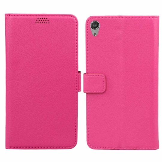 Lompakkokotelo 2-kortti Sony Xperia E5 (F3311)  - pinkki