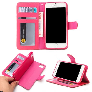Lompakkokotelo Magneetti 2i1 Apple iPhone 7/8  - pinkki