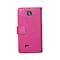 Lompakkokotelo 2-kortti LG Optimus F5 (P875)  - pinkki