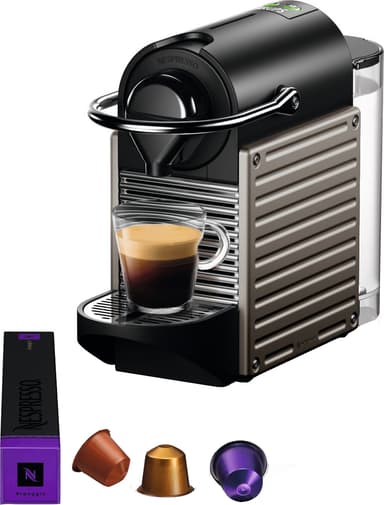 NESPRESSO® Pixie kapselikeitin, Krups XN304T10WP (titaani)