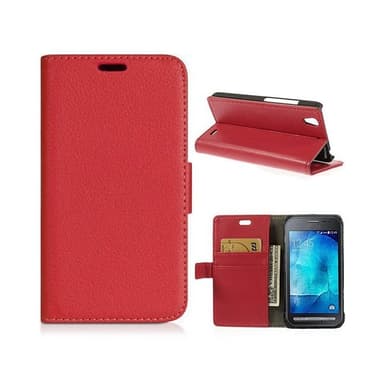 Lompakkokotelo 2-kortti Samsung Galaxy Xcover 2 ( GT -s7710)  - punain