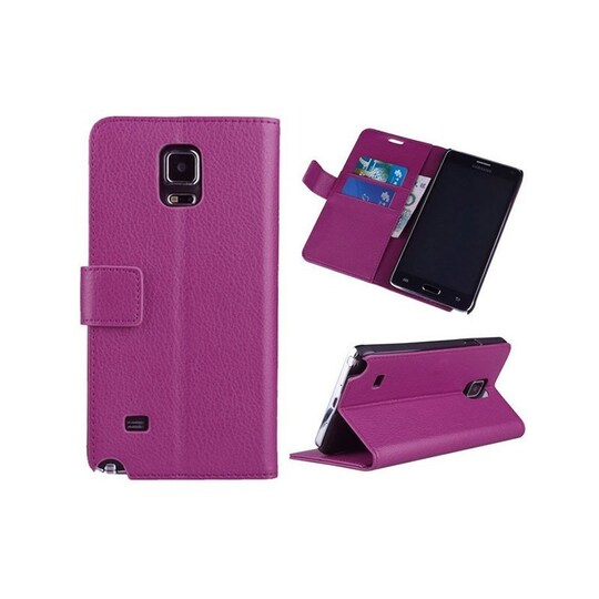 Lompakkokotelo 2-kortti Samsung Galaxy Note 4 (SM-N910F)  - violetti