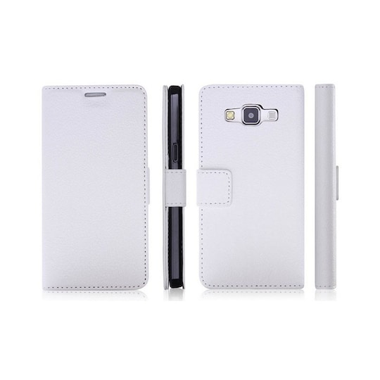 Lompakkokotelo 2-kortti Samsung Galaxy A8 2015 (SM-A800F)  - valkoinen