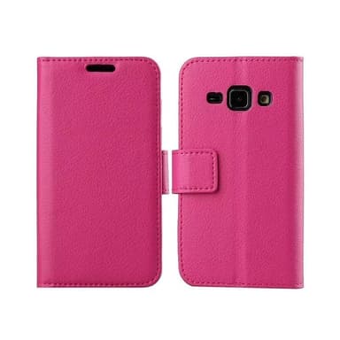 Lompakkokotelo 2-kortti Samsung Galaxy J7 2015 (SM-J700F)  - pinkki
