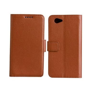 Lompakkokotelo 2-kortti Sony Xperia Z1 Compact (D5503)  - ruskea