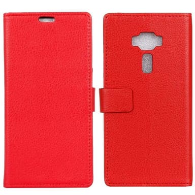 Lompakkokotelo 2-kortti Asus Zenfone 3 (ZE552KL)  - punainen