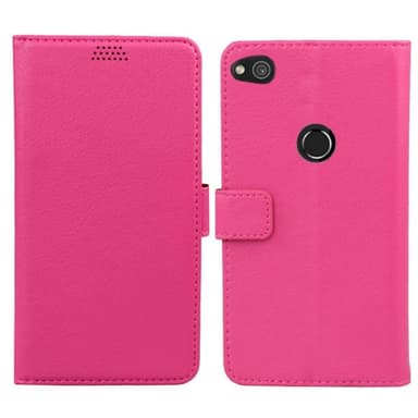 Lompakkokotelo 2-kortti Huawei Honor 8 Lite / P8 Lite 2017  - pinkki