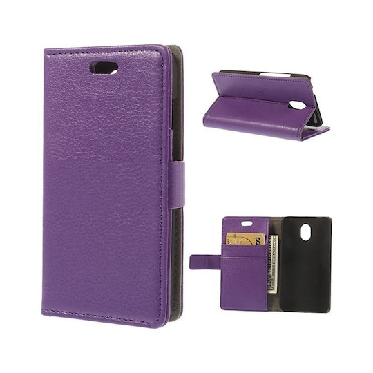 Lompakkokotelo 2-kortti HTC Desire 210  - violetti