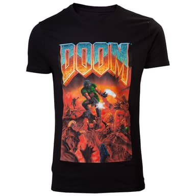 T-paita  Doom classic musta (XXL)