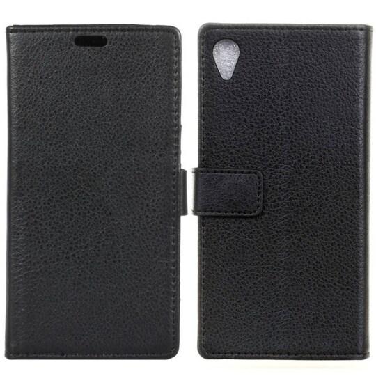 Lompakkokotelo 2-kortti Sony Xperia XA Ultra (F3211)  - musta