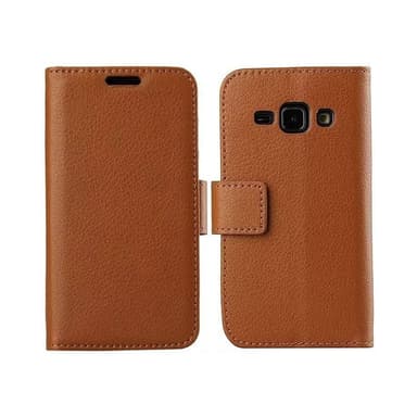 Lompakkokotelo 2-kortti Samsung Galaxy J5 2015 (SM-J500F)  - ruskea