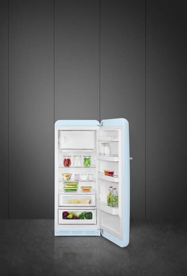 Smeg 50's Style jääkaappi pakastelokerolla  FAB28RPB5 (sininen)
