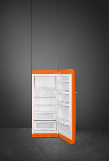Smeg 50 s Style jääkaappi pakastelokerolla FAB28ROR5 (oranssi)