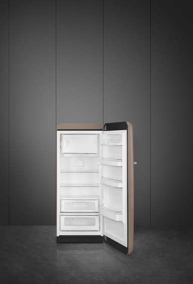 Smeg 50's Style jääkaappi pakastelokerolla FAB28RDTP5 (taupe)