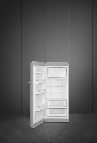Smeg 50's Style jääkaappi pakastelokerolla FAB28LSV5 (hopea)