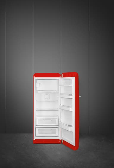 Smeg 50 s Style jääkaappi pakastelokerolla FAB28RRD5 (punainen)