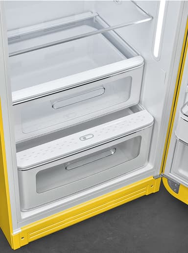 Smeg 50's Style jääkaappi pakastelokerolla FAB28RYW5 (keltainen)